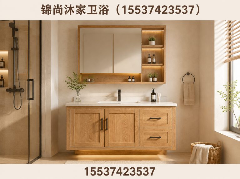 河南橡木浴室柜展示图